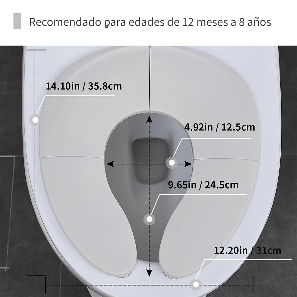 Asiento portátil para inodoro para niños - Antipellizcos y antideslizante✨HOY CON 50% DCTO
