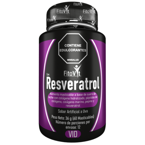 Resveratrol® x60 cápsulas con Colágeno - Rejuvenece y revitaliza tu piel (con registro INVIMA)