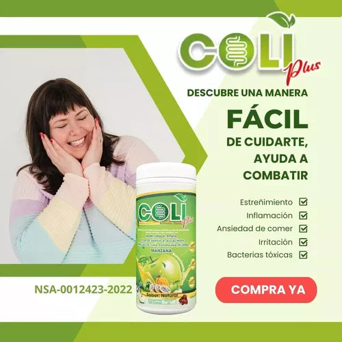 Coli Plus® Fibra para mejorar el estreñimiento y limpiar el colón💥 Mega Oferta Pague 2 Y LLEVE 3