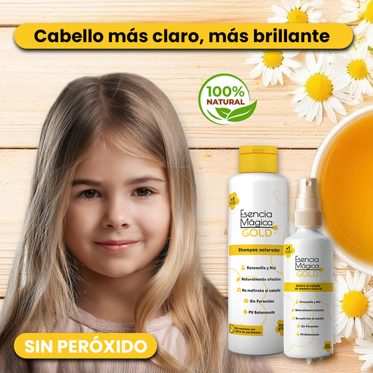 Esencia MagicGold®:  protege su dorado natural de forma segura y sin químicos.